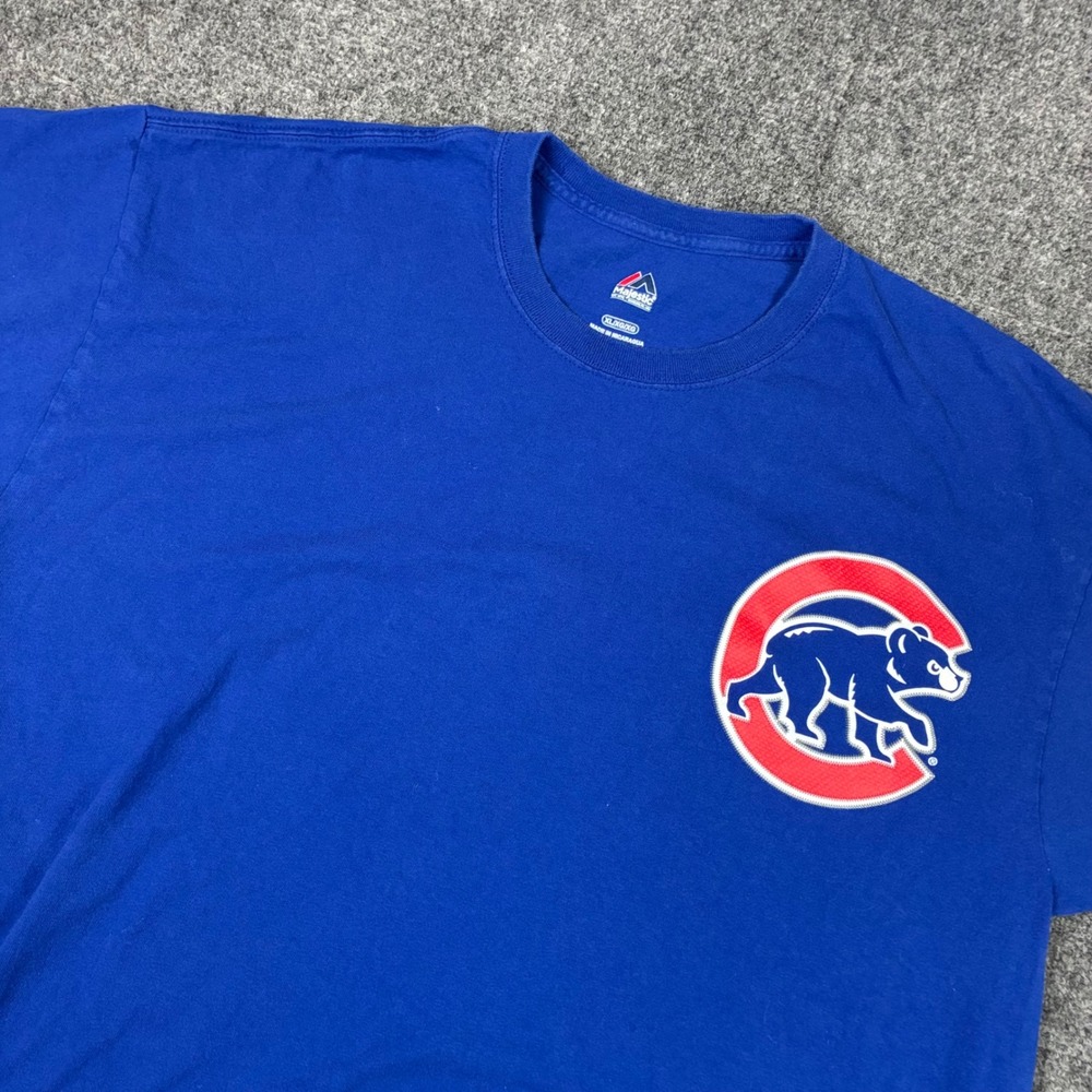 Chicago Cubs T-Shirt Mens Size XL Blue Walking Bear Logo MLB Baseball Sports